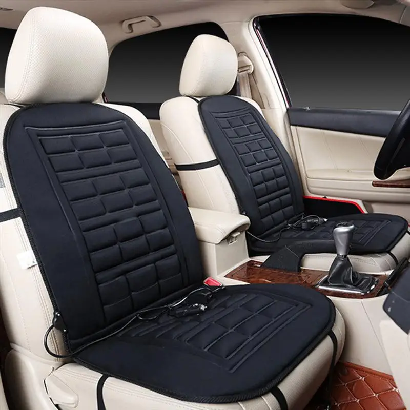 

VORCOOL 1/2pcs Heated Car Seat Cover Temperature Control Heating Seat Pad Cushion Cover Warmer Seat Covers For Car SUV