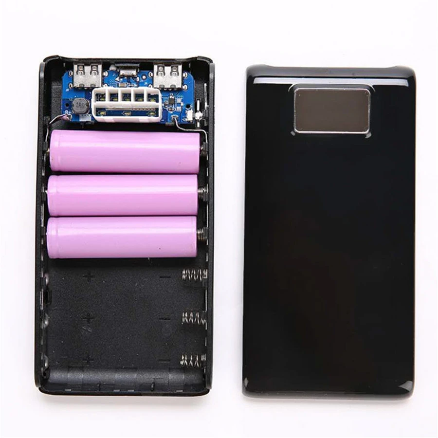 

6x18650 Rechargeable Battery Power Bank Case Micro USB Interface Charger Case Portable 18650 Battery Box (No Battery)