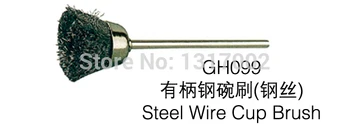 

Free Shipping 50pc Stainless Steel Wire Cup Brush FG2.35mm,gold silver metal jewelry dental cleaning burnishing Polishing Brush