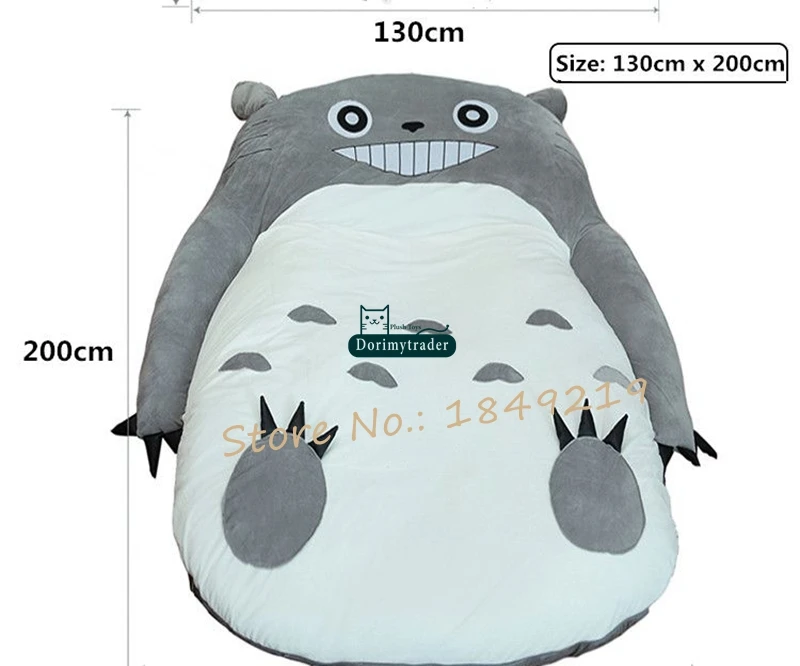 Dorimytrader поп аниме totoro плюшевый beanbag мягкий спальный мешок кровать диван татами 5