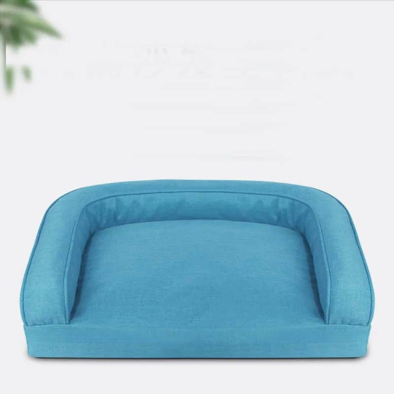 

Luxury Large Dog Bed Sofa Dog Cat Pet Cushion For Big Dogs Washable Nest Cat Teddy Puppy Mat Kennel Square Pillow Pet House