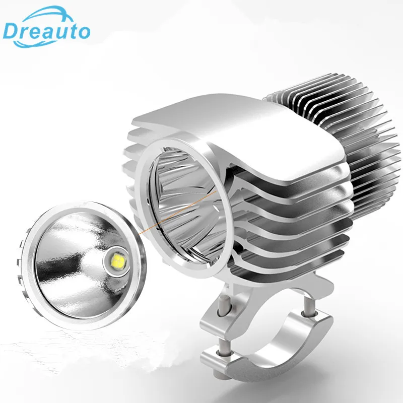 Dreauto мотоциклетные светодиодные фары прожектор 18 Вт 2700Lm супер яркий белый мото