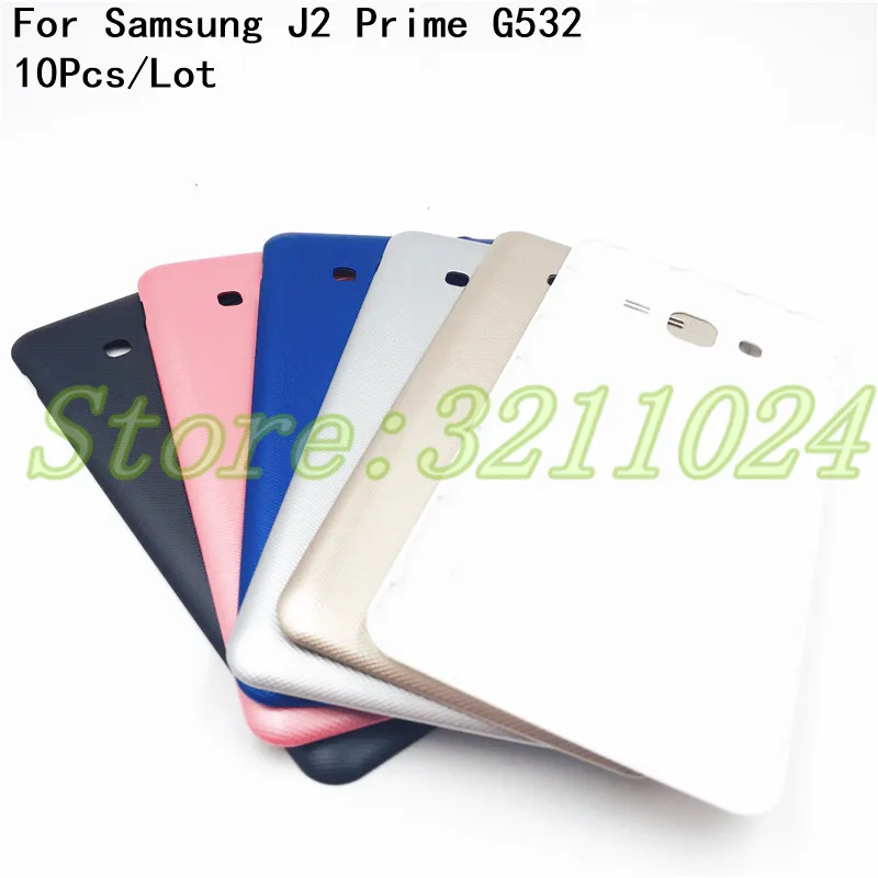 

10Pcs/Lot 5.0'' For Samsung Galaxy J2 Prime SM-G532F G532 Housing Back Cover Rear Battery Door Fundas Replacement Parts