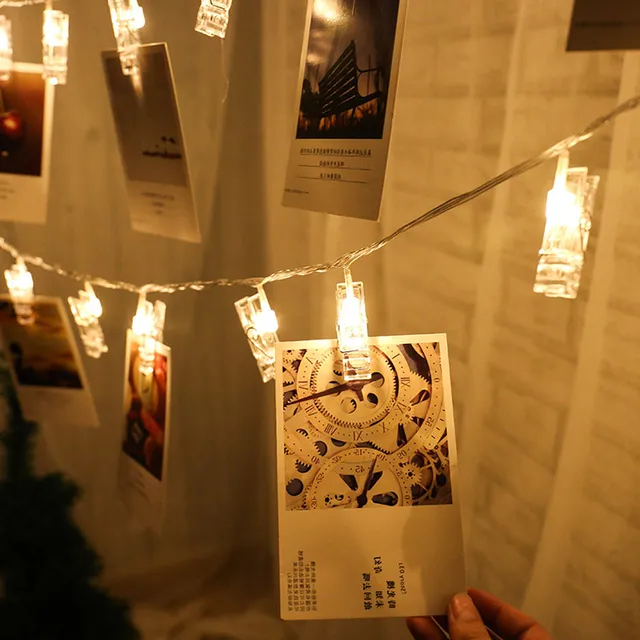 card photo clip string lights battery operated led fairy novelty starry garland festival wedding christmas decorations - Battery Operated Christmas Decorations card photo clip string lights battery operated led fairy novelty starry garland festival wedding christmas decorations - Battery Operated Christmas Decorations