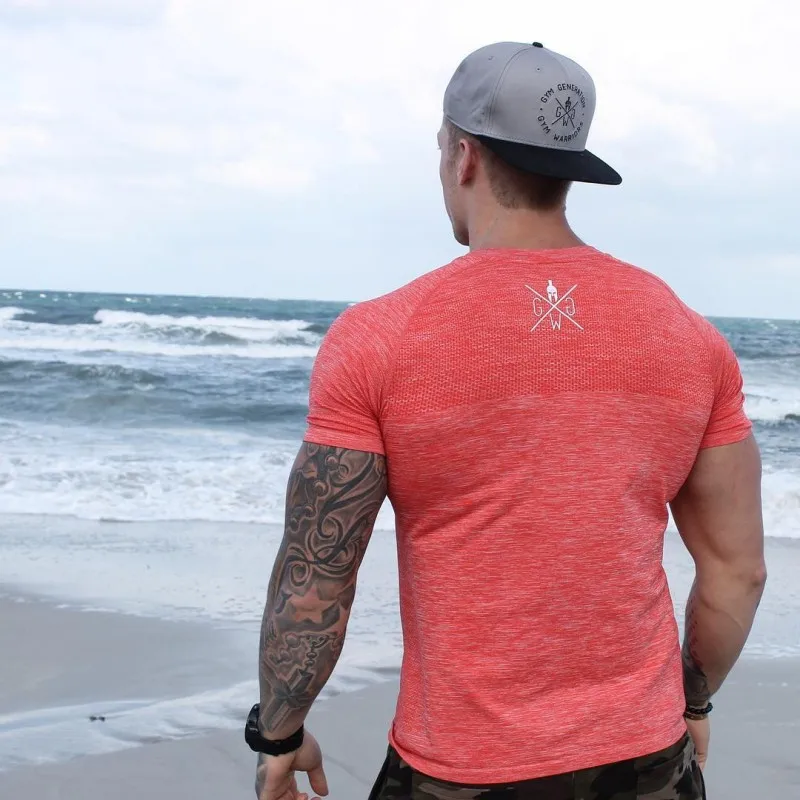 Quick Dry Compression Men's Short Sleeve Shirts Running Shirt Fitness Tight Tennis Soccer Jersey Gym Demix Sportswear