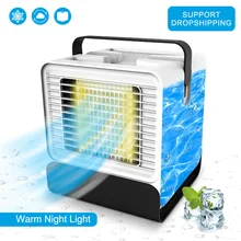 Портативный мини USB кондиционер увлажняюший очиститель света Настольный вентилятор охладитель воздуха вентилятор для офиса дома