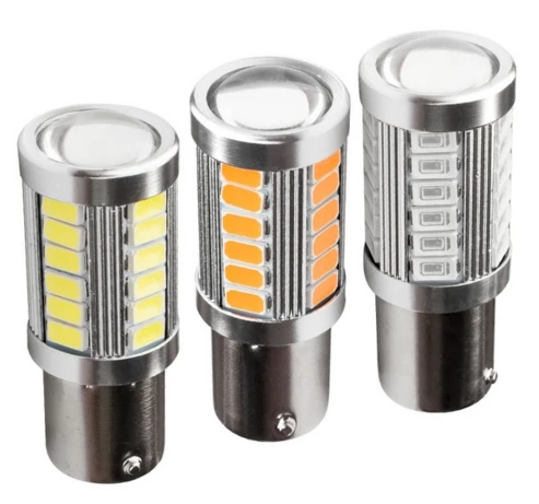 2pcs 1156 7506 BA15S P21W 5630 5730 LED Car Tail Bulb Brake Lights auto Reverse Lamp