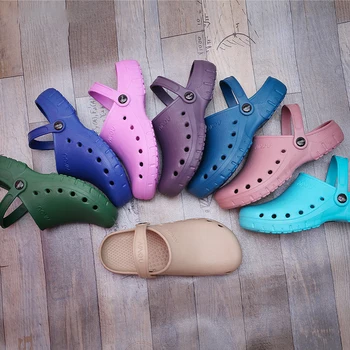 高品質黒キッチン調理作業靴ノンスリップスリッパレストラン食堂シェフ靴食品サービスメンズサンダル