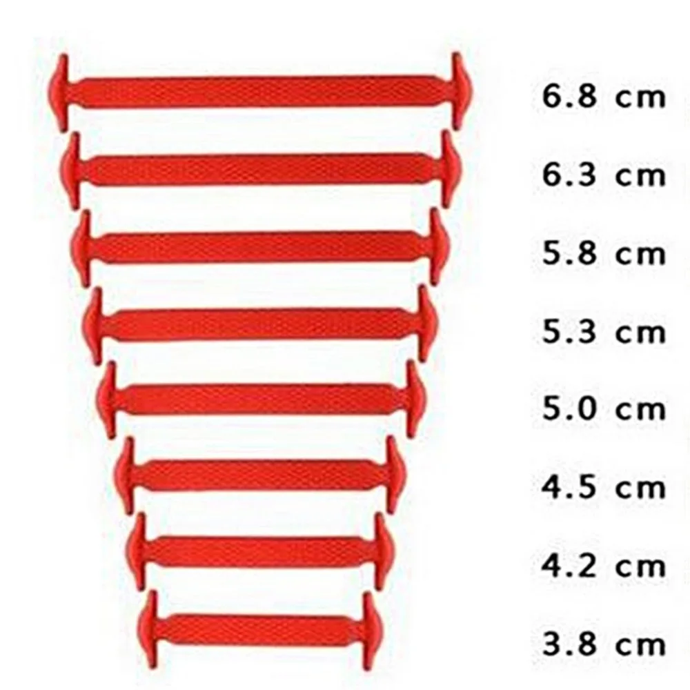 Creative Design Unisex Women Men Athletic Running No Tie Shoelaces Elastic Silicone Shoe Lace All Sneakers 11 Colors Optional