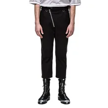 S-6XL! домашние мужские повседневные брюки с 9 точками на молнии для похудения