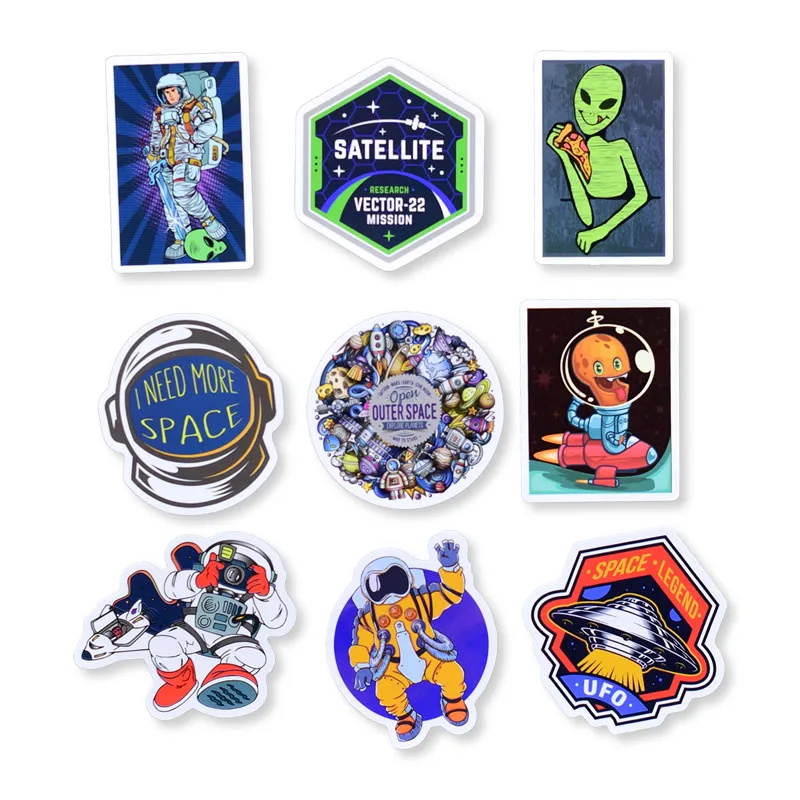 50pcs/set Alien Sticker Funny Kids Toy Stickers for Laptop Luggage Motorcycle Sticker Bomb JDM Decals