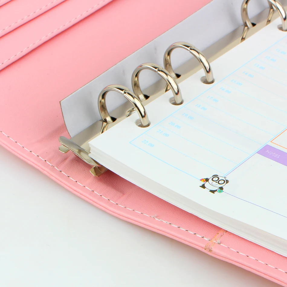 40 sheet/pack A6 A5 Colorful Refills Spiral Notebook Inner Pages 6 holes Loose Leaf Diario Binder Paper Planner Filler Paper