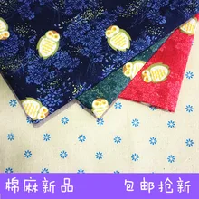 Цифровая печать сова ткань диван льняная ткань плотная льняная занавеска Декоративная скатерть на заказ