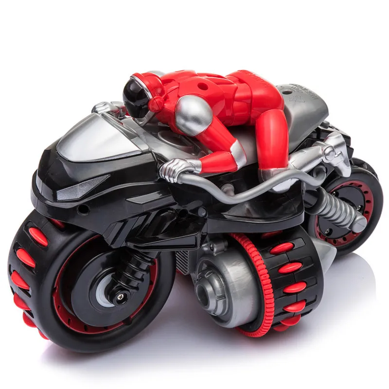 Новый 2 4 г RC Мотоцикл высокоскоростной трюк рулон игрушки модели мотоциклов