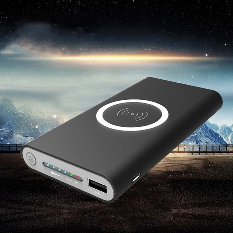 

10000mAh Power Bank External Battery Quick Charge Wireless Power bank Portable Mobile Phone Charger For IPhone 8 8plus X