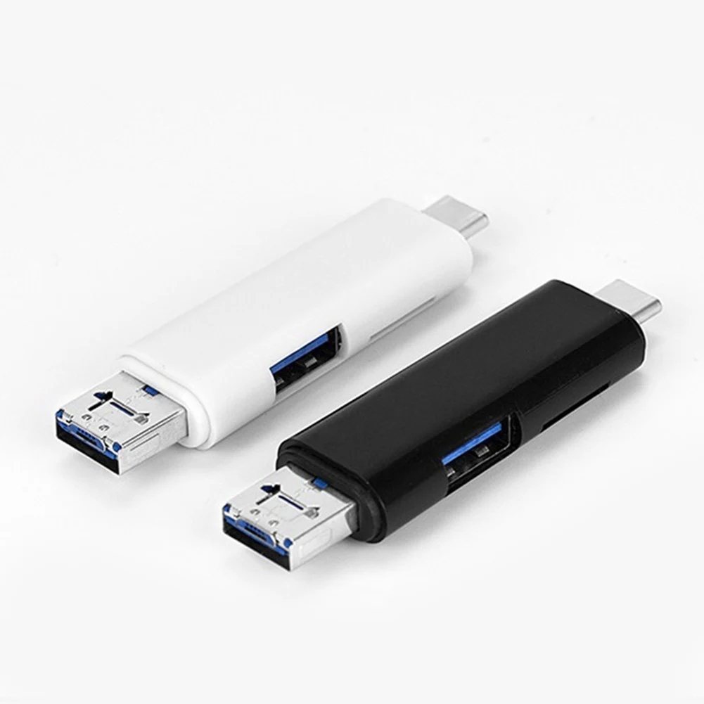 5 в 1 Многофункциональный Micro usb type C TF считыватель карт OTG адаптер для Android PC хорошего качества