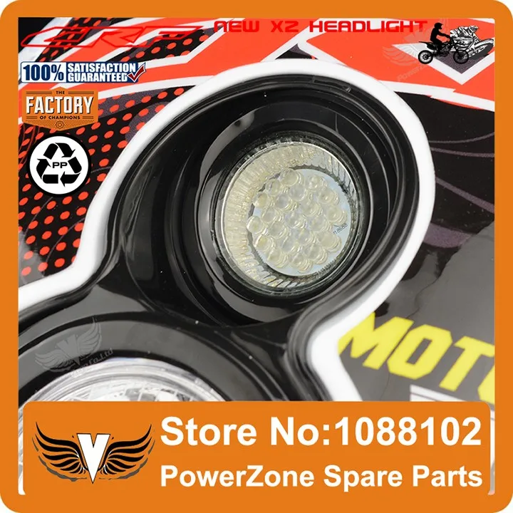 Powerzone Trail Tech мотоцикл мотокросс Supermoto X2 фара уличный истребитель CR CRF 250 450 250R 450R