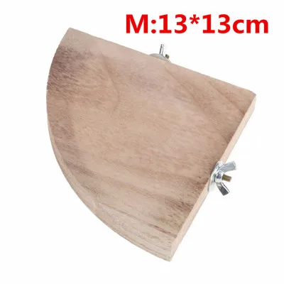 13 x13 cm 1 шт., платформа для хомяка, для питомца, попугая, деревянная стойка, игрушка, хомяк, станция, доска, филиал, для птичьей клетки, маленькие животные, игрушки для крыс - Цвет: 13 x13 cm