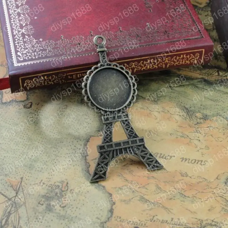 

send fashion jewelry pendants alloy iron tower design 36*69MM 10pcs/lot for DIY jewelry accessories 011005020