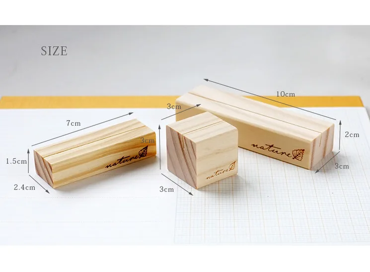 Натуральное дерево Фото Подставка для настольного компьютера сообщение карточный зажим ремесла подарки офисные канцелярские организатор