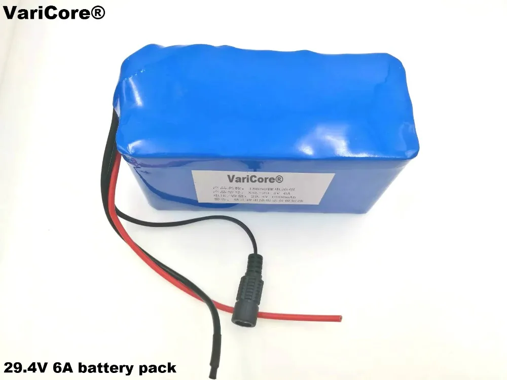 

VariCore 24V 6Ah 7S3P 18650 Lithium Ion Battery 29.4V 6000mAh For Electric Bicycle