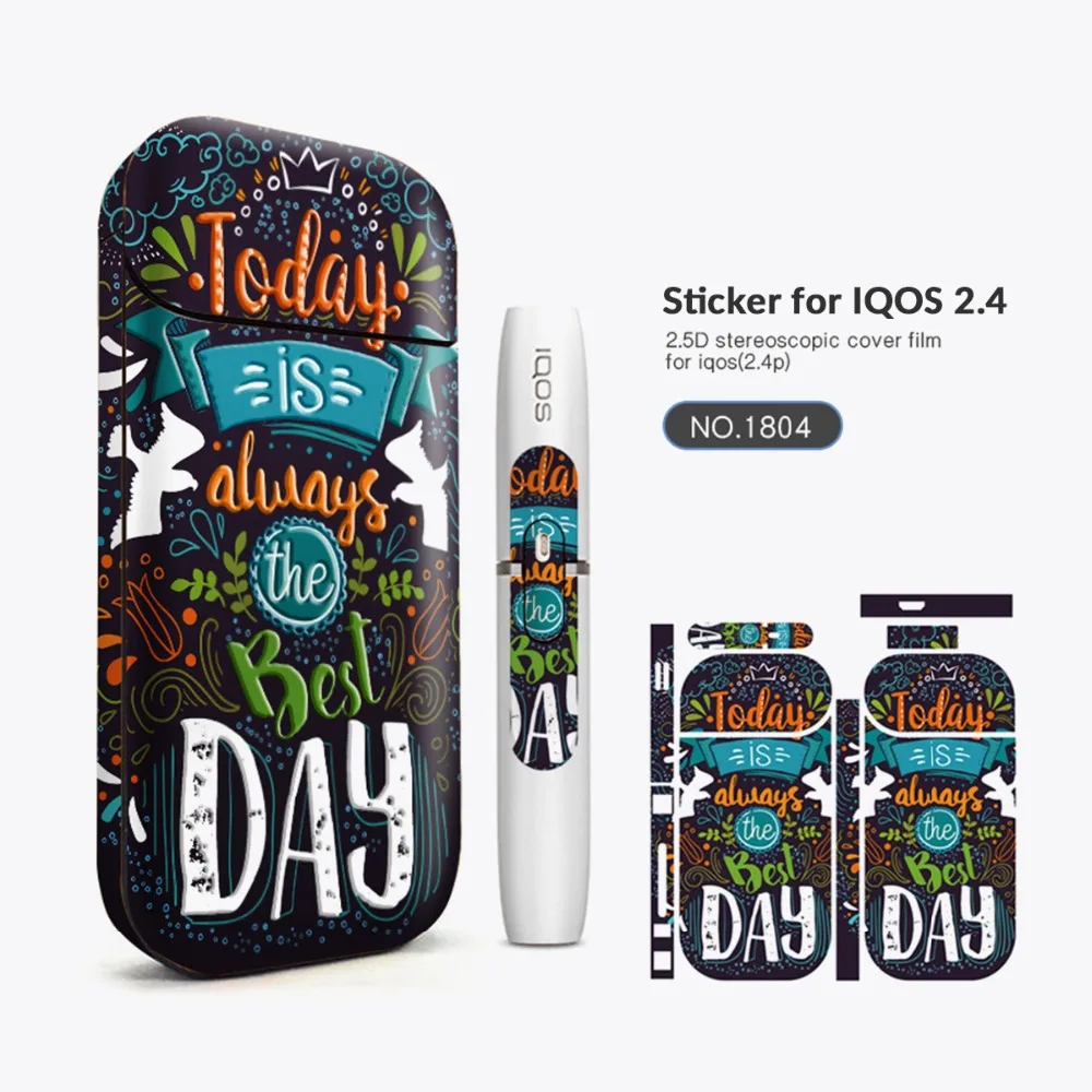 Volcanee Vape Стикеры Универсальный 3 м печать защитный кожаный чехол для IQOS 2 4 плюс