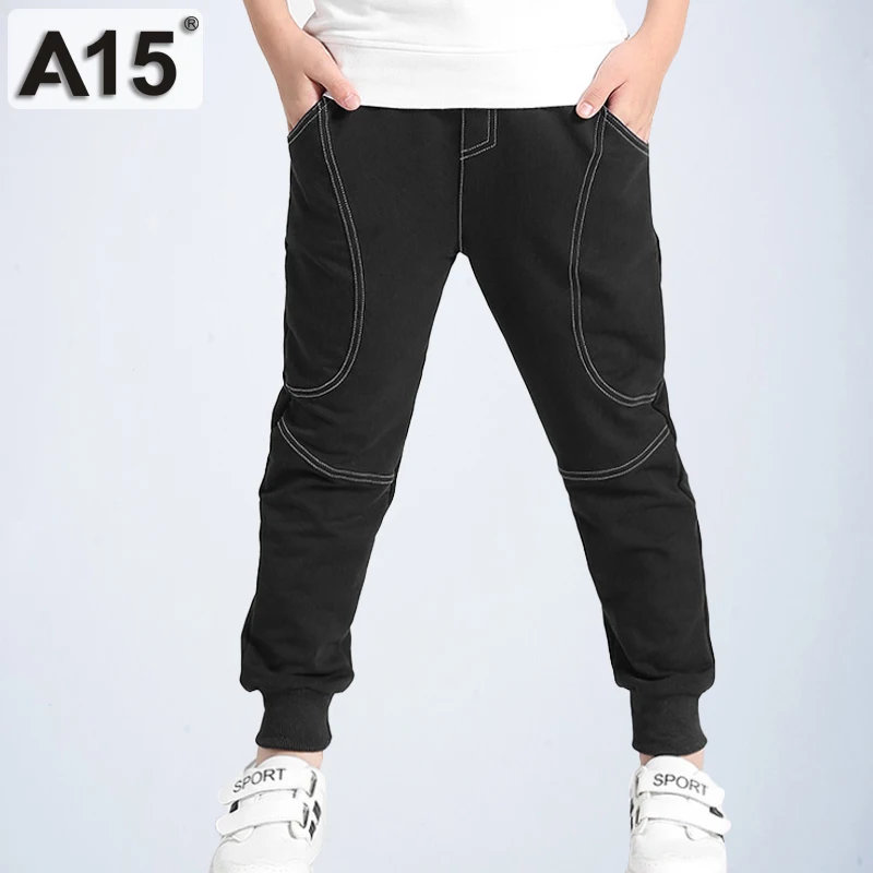 

A15 Boys Pants Trousers Sport Letter Casual Joggers Teen Sweatpants for Boy Big Kids Toddler School Clothes 6 8 9 10 12 14 Years
