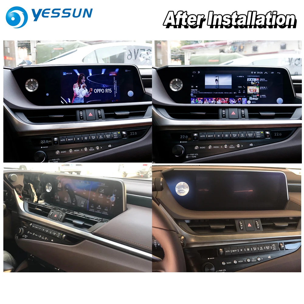 Flash Deal YESSUN 12.3" For Lexus ES 350 2018 Car Android Carplay GPS Navi maps Navigation Player Audio Hi-Fi Radio Stereo WiFi no DVD 2