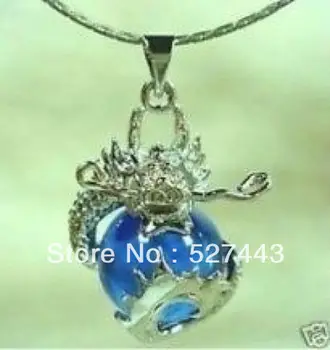 

Wholesale 5PCS Wonderful jade dragon men's pendant necklace