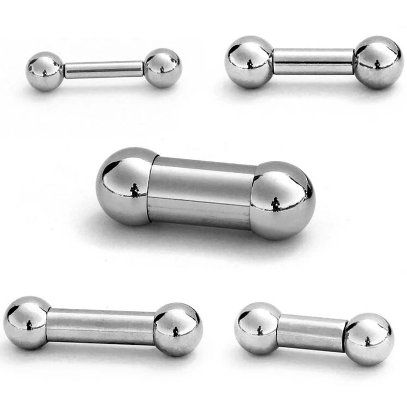 1 Piece Big Size Stainless Steel Straight Barbell Rings Tragus Ear