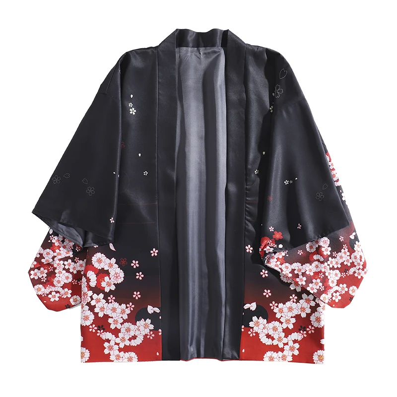 Японский Fushimi Inari Taisha Fox Sakura, кимоно с принтом Haori Yukata, летний солнцезащитный кардиган, пальто для женщин и мужчин, косплей, парные Топы