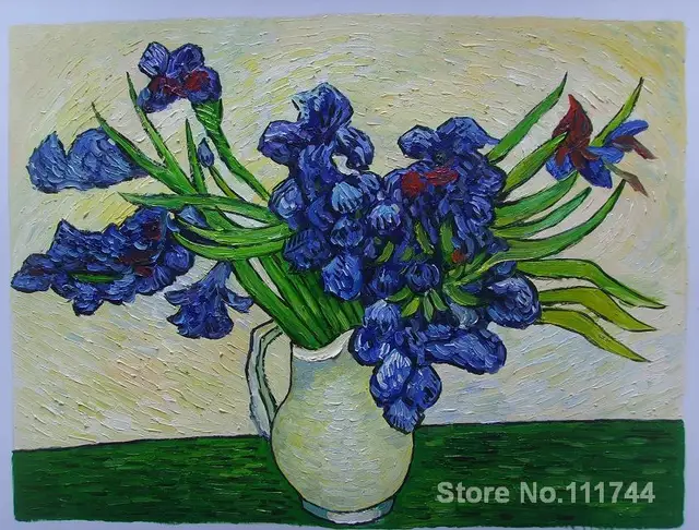 famous art for bedroom Vase of Irises Vincent Van Gogh paintings ... famous art for bedroom Vase of Irises Vincent Van Gogh paintings ...