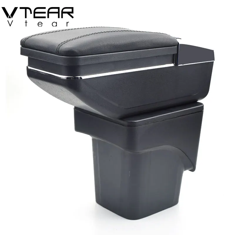 Car Armrest Box Storage Cup Holder Ashtray Rotatable For Ford Focus Mk2 05-11