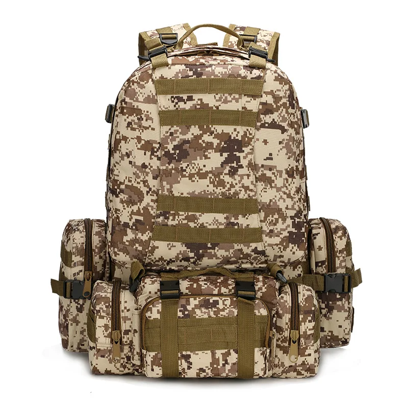 Multi-function 3p Waterproof Backpack Camouflage Tactical 50l Men Designer Backpack Laptop Waterproof Men Shoulder Bag