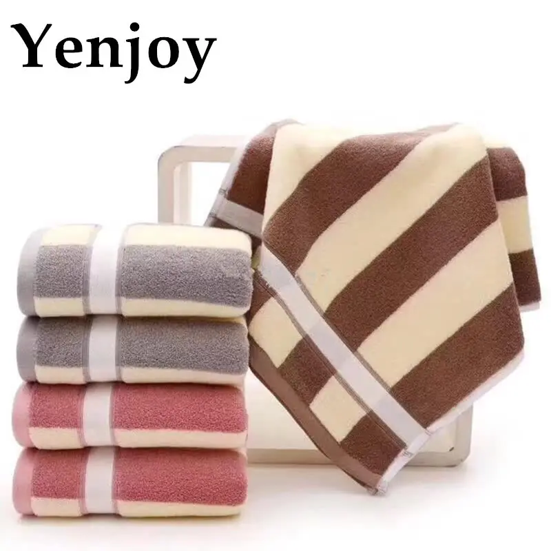 Classic strip cooling face towel HOT Face Towel Cotton Bath Hand Face Towels Toalha De Banho
