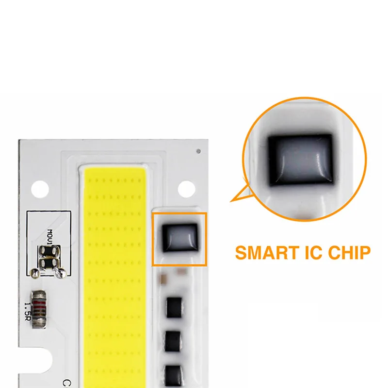 IP65 светодиодный чип COB светодиодный светильник 30 Вт 50 Вт 70 Вт 100 Вт 150 Вт AC 220 В 230 В Smart IC подходит для DIY светодиодный прожектор холодный белый теплый белый