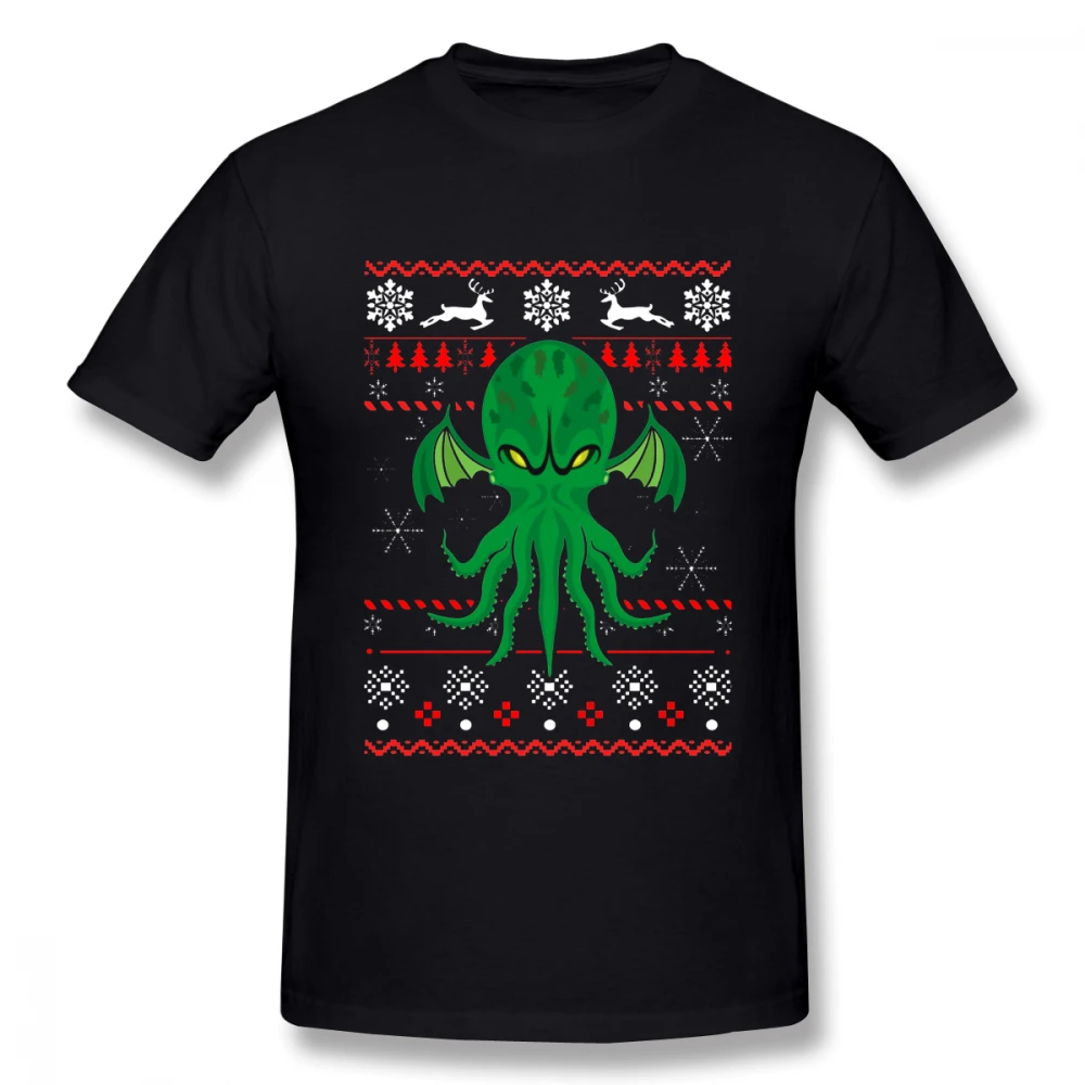Popular Cthulhu Sweater Homme Tee Shirt Boy High-Q Unique Design For Valentine's Day Gift Hot sale | Мужская одежда