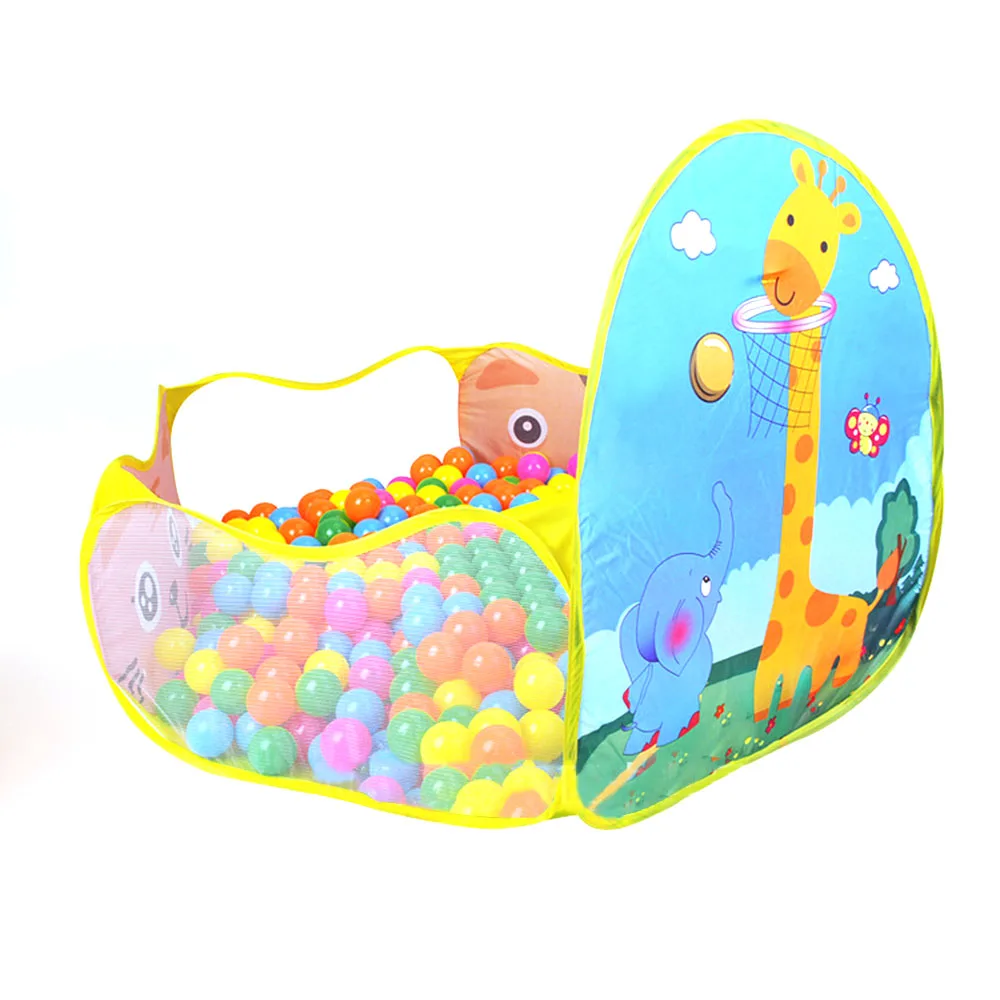 price cut Foldable Cartoon Outdoor Indoor Sports Playground Ocean Ball Pit Pool Tent Ball Basket Kids Play Ga