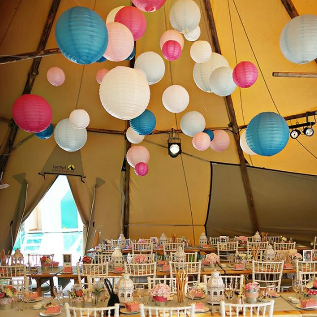 Hot 5pcs 30cm Round Chinese Lantern Lampion White Paper Hot 5pcs 30cm Round Chinese Lantern Lampion White Paper For Wedding Party Decorations Sky