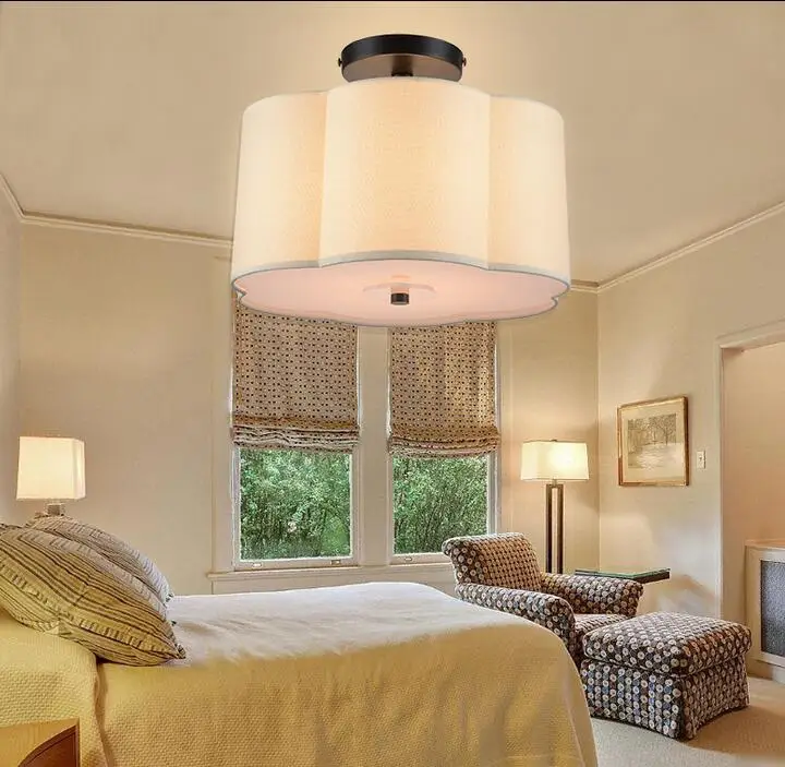 Chandelier lighting for bedroon, locker roon, fabic lamp shade Dia 41cmlight fordia lamplight