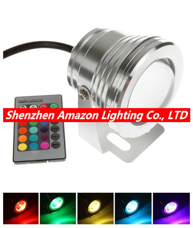 10 W RGB LED luz subacuática dc12v IP67 impermeable acuario piscina iluminación del coche del proyector pecera piscina 10 W RGB LED luz subacuática dc12v IP67 impermeable acuario piscina iluminación del coche del proyector pecera piscina