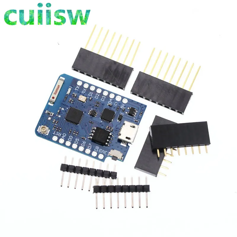 

10PCS WeMos D1 Mini ESP8266 WIFI Module Board Pro 16M Bytes External Antenna Contor ESP8266 WIFI IOT Development Board Micro USB