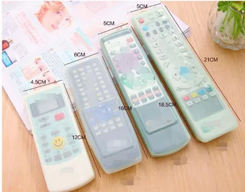 

by dhl 500pcs Transparent TV Remote Control Case Remote Control Cover Silicone Air Conditioning Dust Protect Storage Bag