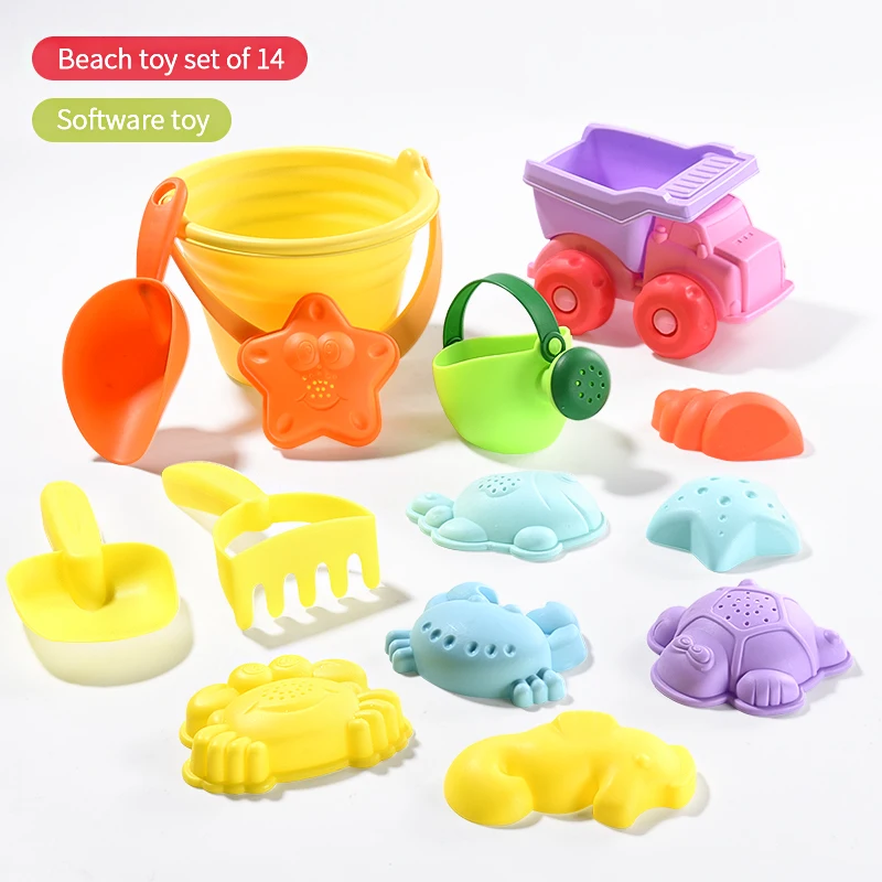 9-26PCS beach toys for children kids bath Set Kit Sea sand soft Plastic bucket Shovel mold Water play and fun summer Game 9-26PCS beach toys for children kids bath Set Kit Sea sand soft Plastic bucket Shovel mold Water play and fun summer Game