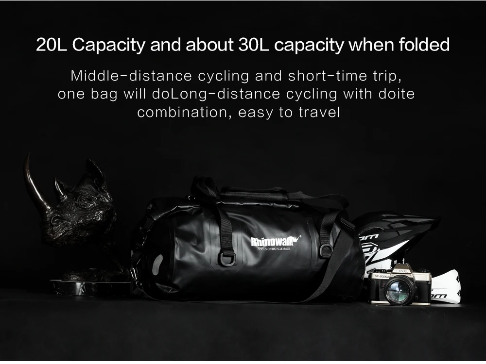 Discount Rhinowalk  20L Full Waterproof Bicycle Bag Handbag Travel Bag Cycling Bike Saddle Tail Rear Seat Pouch Storage Bags Shoulder Bag 14