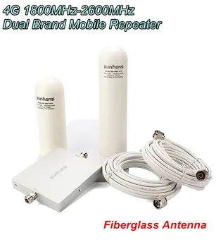 

Free Shipping Sunhans SH-D18L26-D2 65dB 1800MHz-2600MHz 4G Signal amplifier Repeater with Fiberglass Antenna