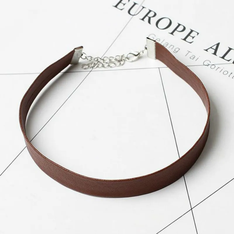 Женское кожаное ожерелье чокер готическое розового цвета 2020|gothic choker necklace|gothic