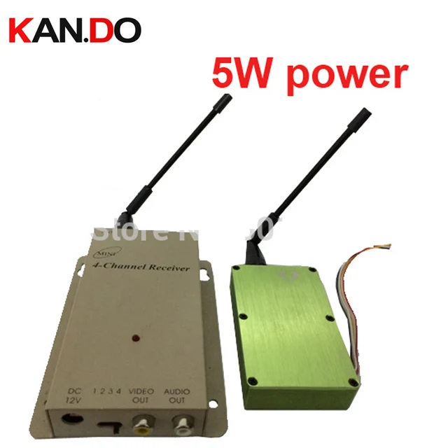 $US $79.99 For russia FPV 1.2G transceiver 5W 1.2G Video Audio Transmitter Receivecctv camera transmitter 1.2G