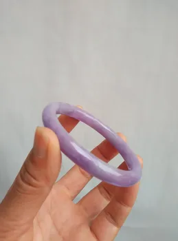 

58 mm/physical photo natural Burma zi-yun shi mother round bar bracelet taro purple/appraisal certificate gift boxes