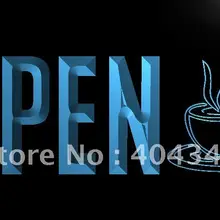 LK779 открыть Кофе Cup Cafe светодиодный знак неонового света